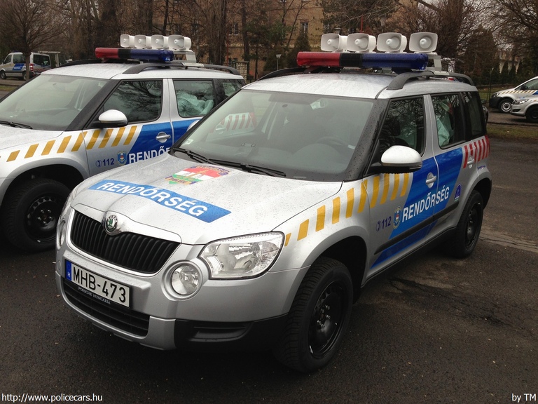 Skoda Yeti, fotó: TM
Keywords: rendőr rendőrautó rendőrség magyar Magyarország MHB-473 Hungary hungarian police policecar