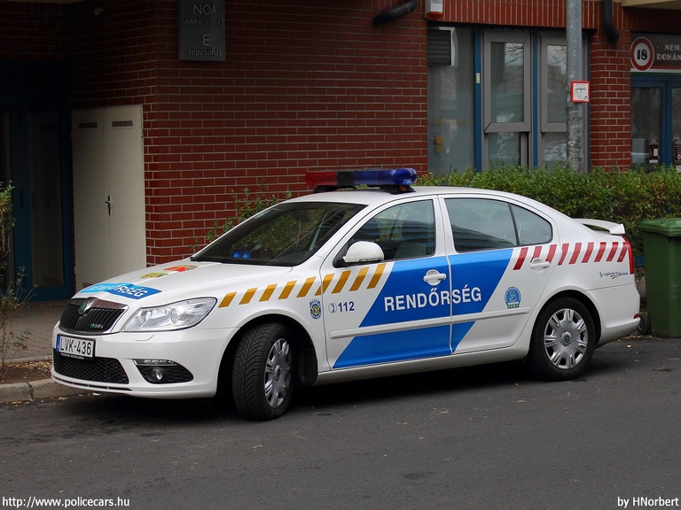 Skoda Octavia II vRS facelift, fotó: HNorbert 
Keywords: rendőr rendőrautó rendőrség magyar Magyarország LVK-436 Hungary hungarian police policecar