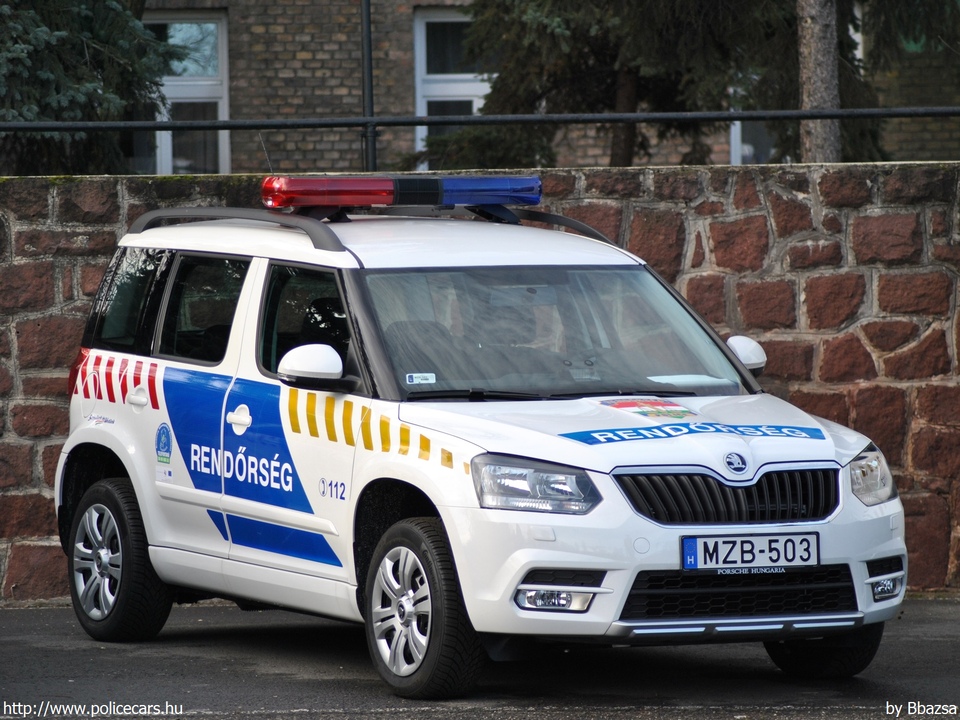 Skoda Yeti 2.0 CR TDI 4x4, fotó: Bbazsa
Keywords: rendőr rendőrautó rendőrség magyar Magyarország MZB-503 Hungary hungarian police policecar