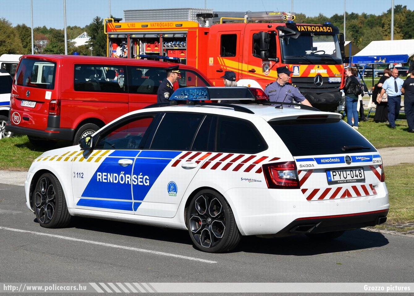 Skoda Octavia III RS Combi facelift, fotó: Gzozzo pictures 
Keywords: rendőr rendőrautó rendőrség magyar Magyarország hungarian Hungary police policecar PYU-048