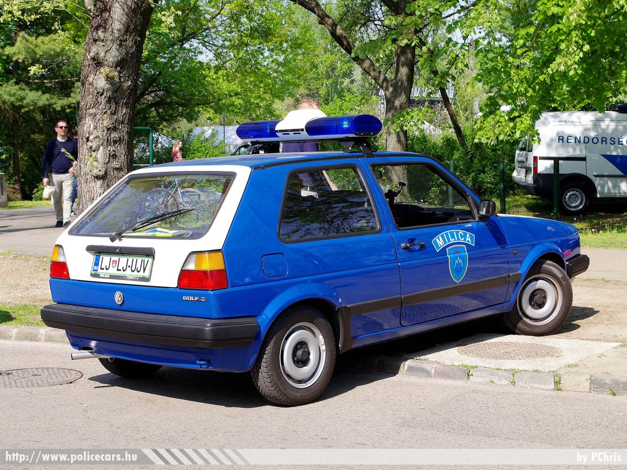 Volkswagen Golf II 1989, korábbi jugoszláv Milica, fotó: PChris
Keywords: szlovén Szlovénia rendőr rendőrautó rendőrség police policecar Slovenia slovenian