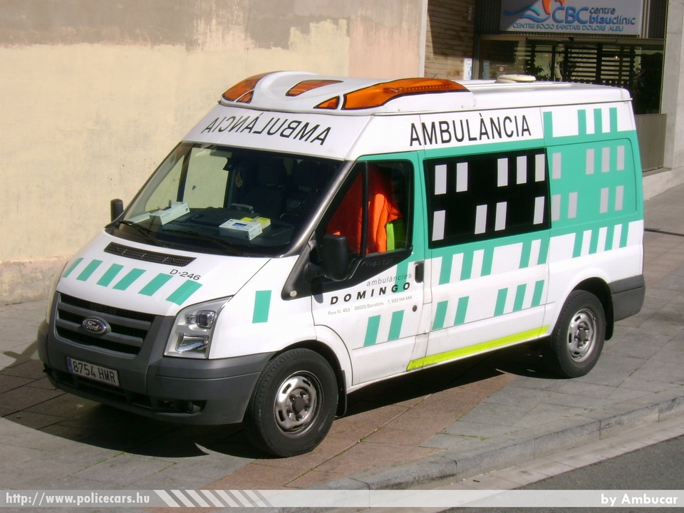 Ford Transit, fotó: Ambucar
Keywords: mentő mentőautó spanyol Spanyolország spanish Spain ambulance