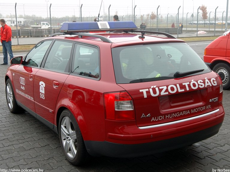 Audi A4 2.5 TDI, Audi Hungária Létesítményi Tûzoltóság, fotó: Norbee
Keywords: tûzoltóautó