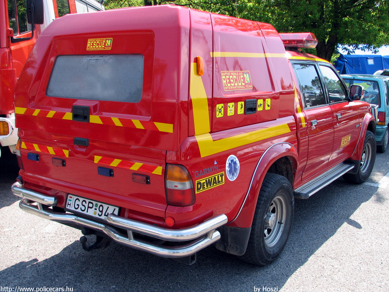 Mitsubishi L200, BWA Rescue24, fotó: Hoszi
Keywords: speciális mentők tûzoltóautó