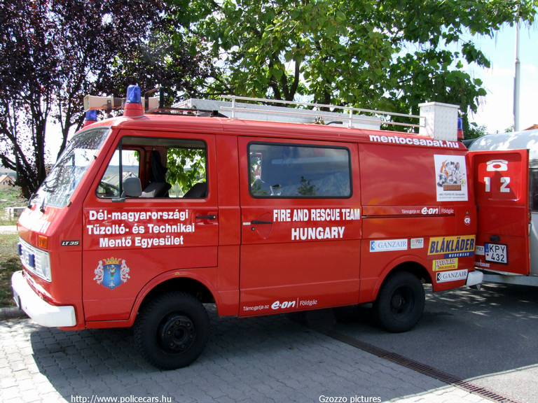 VW LT, [url=http://www.mentocsapat.hu/]Dél-Magyarországi Tûzoltó és Technikai Mentõ Egyesület[/url], fotó: Gzozzo pictures
Keywords: speciális mentők tûzoltóautó