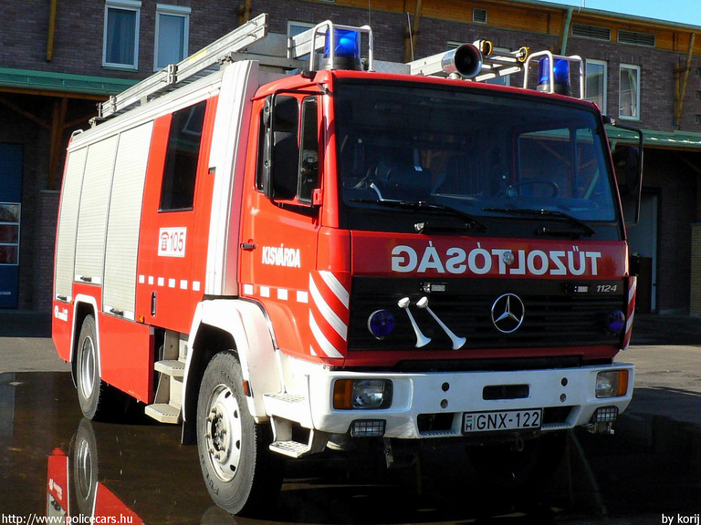 Mercedes 1124 Rosenbauer TLF 2000 AT, Kisvárdai Hivatásos Önkormányzati Tûzoltóság, fotó: korij
Keywords: tûzoltóautó tûzoltó HÖT tûzoltóság magyar Magyarország GNX-122 fire firetruck Hungary hungarian