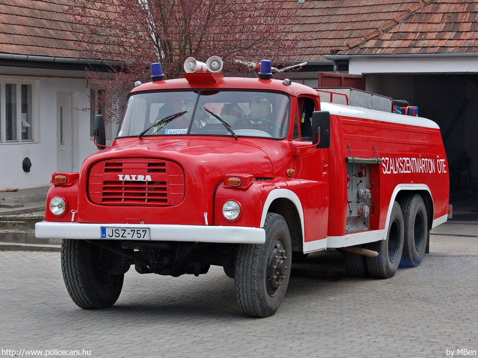 Tatra T148, Szalkszentmártoni Önkéntes Tûzoltó Egyesület, fotó: MBen
Keywords: tûzoltó tûzoltóság tûzoltóautó ÖTE magyar Magyarország JSZ-757 hungarian Hungary fire firetruck