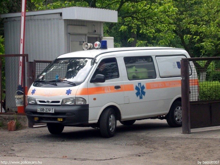 Kia Pregio, fotó: balzolt007
Keywords: ukrán Ukrajna mentő mentőautó ambulance Ukraine ukrainian