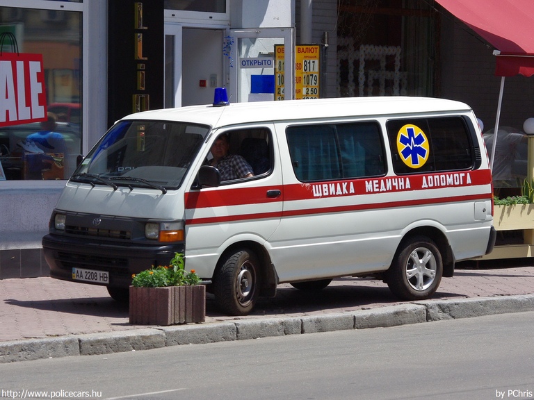 Toyota Hiace, fotó: PChris
Keywords: ukrán Ukrajna mentő mentőautó AA2208HB ambulance Ukraine ukrainian
