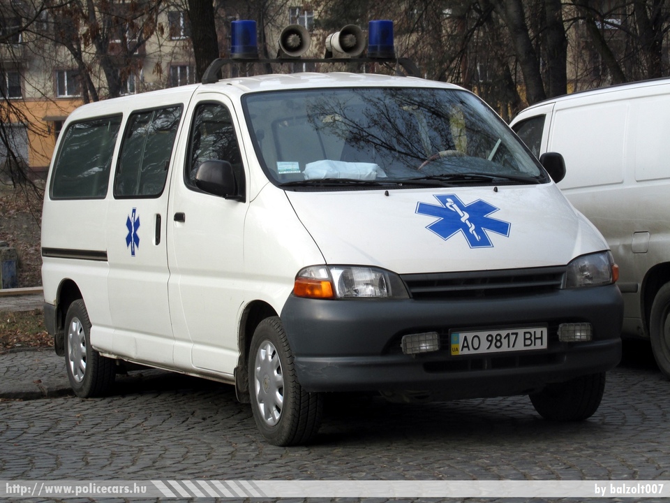 Toyota Hiace, fotó: balzolt007
Keywords: ukrán Ukrajna mentő mentőautó AO9817BH Ukraine ukrainian ambulance