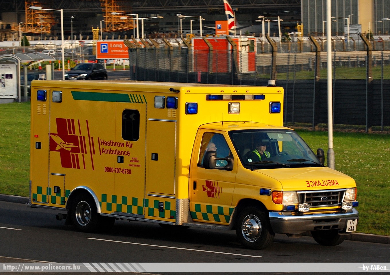 Ford E350, London Heathrow Airport, fotó: MBen
Keywords: angol anglia egyesült királyság mentő mentőautó