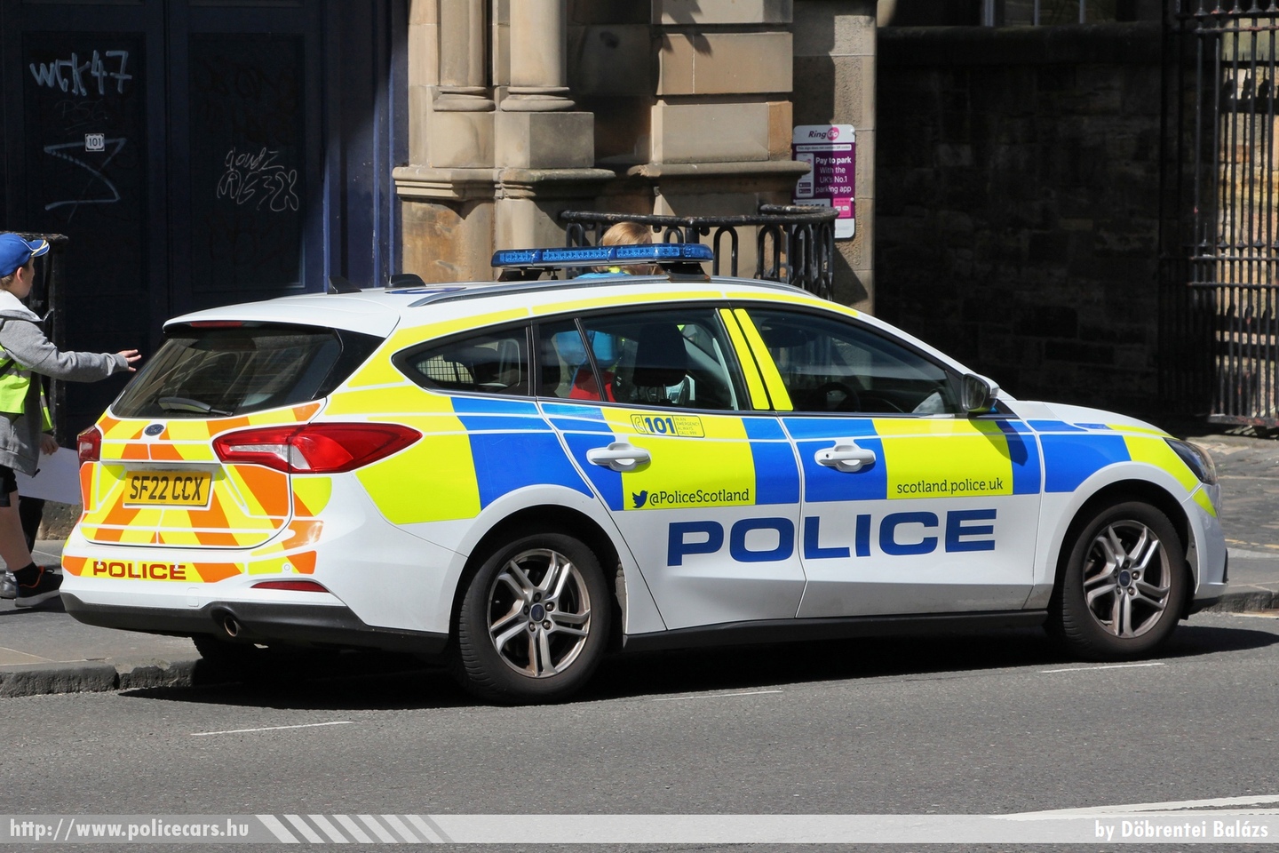 Ford Focus Turnier, Police Scotland (Poileas), fotó: Döbrentei Balázs
Keywords: angol Anglia rendőr rendőrautó rendőrség english England police policecar