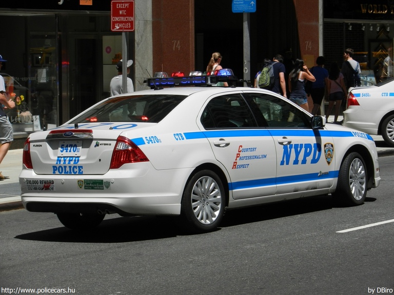 Ford Fusion Hybrid, fotó: DBiro
Keywords: USA Amerikai Egyesült Államok rendőr rendőrautó rendőrség NYPD