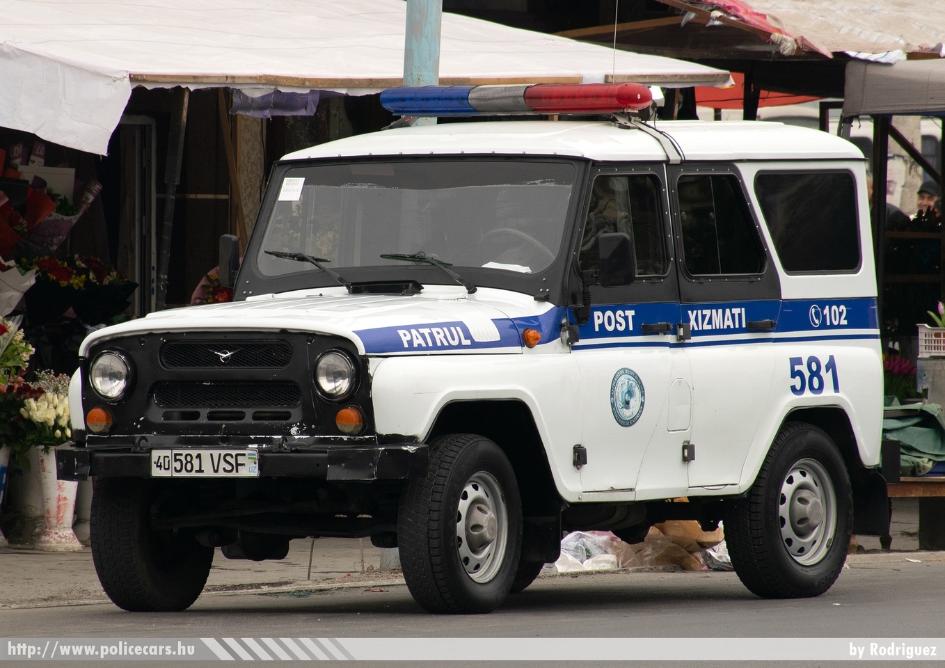 UAZ 469/3151, Patrul-post xizmati (PPX), fotó: Rodriguez
Keywords: üzbég üzbegisztán uzbek uzbekistan rendőr rendőrautó rendőrség police policecar