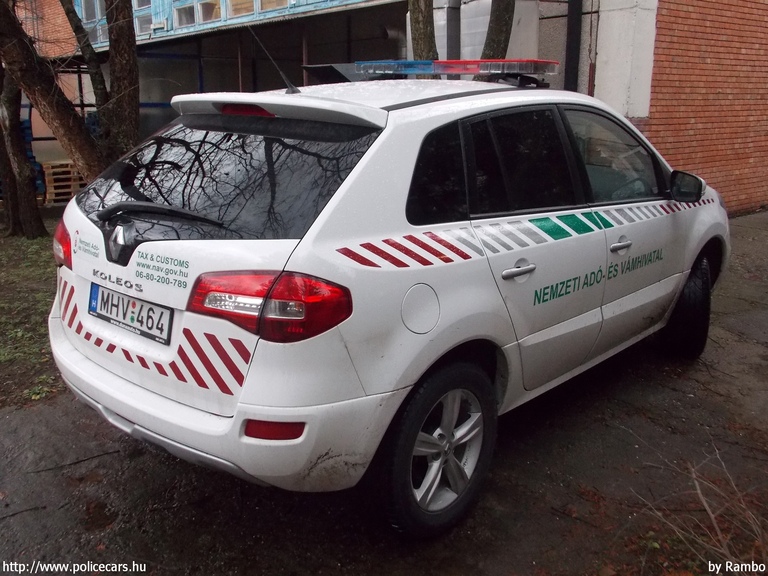 Renault Koleos, Nemzeti Adó- és Vámhivatal, fotó: Rambo
Keywords: vám magyar Magyarország NAV VPOP pénzügyőrség MHV-464 Hungary hungarian customs